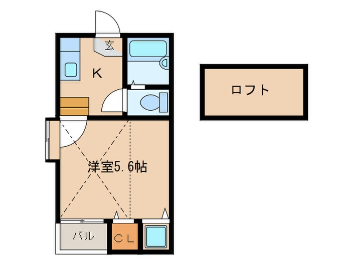 コンフォ－トベネフィス姪浜５の物件間取画像