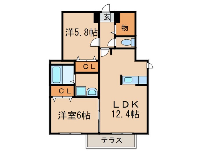 コーストビューひびきの物件間取画像