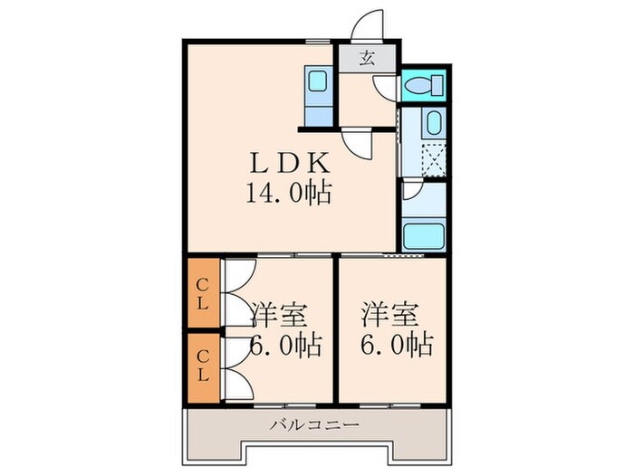 Arche Kitagataの物件間取画像