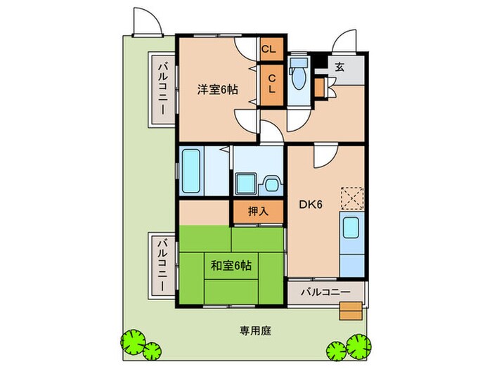 コ－ポ光岡の物件間取画像