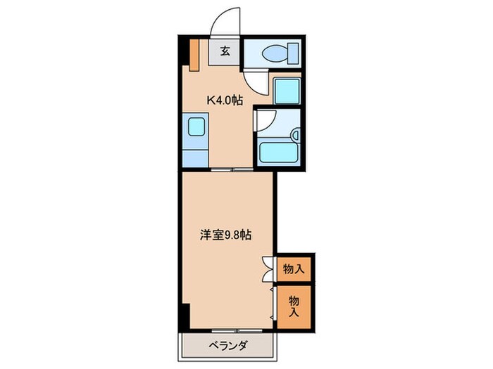 シャイニングハイツ唐湊の物件間取画像