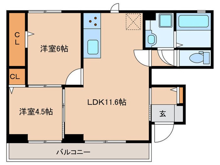 TORISIA花見が丘の物件間取画像