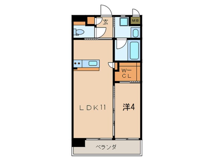 ベレッツァ門司の物件間取画像