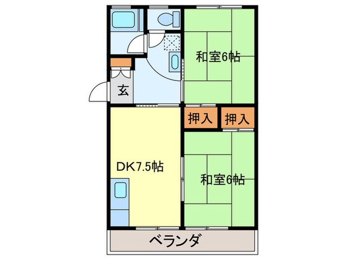 大宝ビルの物件間取画像