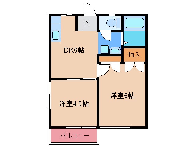 ニーヴェ古賀の物件間取画像