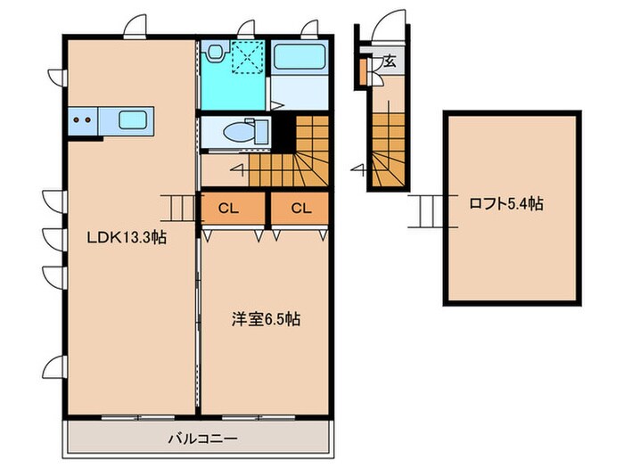 スカイハイムの物件間取画像