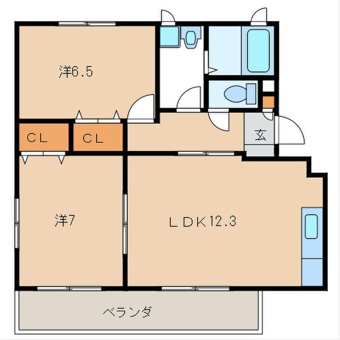 Prim Roseの物件間取画像