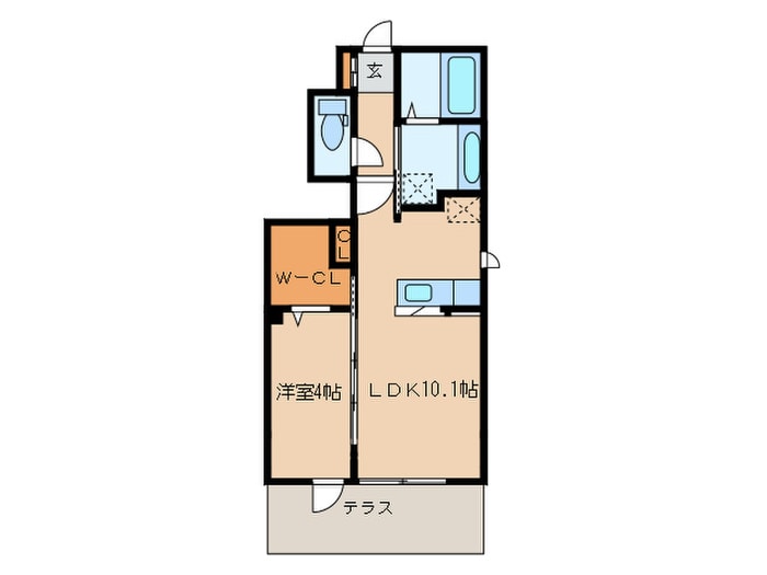 Ｄ-room飯倉の物件間取画像