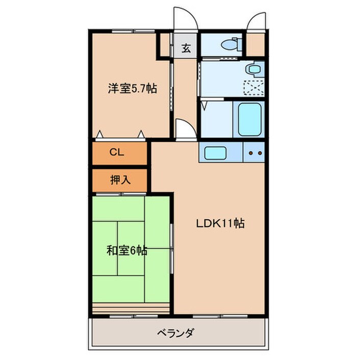 Ｂｅｌｌ３９の物件間取画像