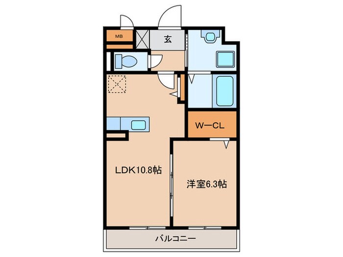 アルバス・ケイの物件間取画像