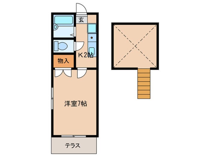 ボヌール姪浜の物件間取画像