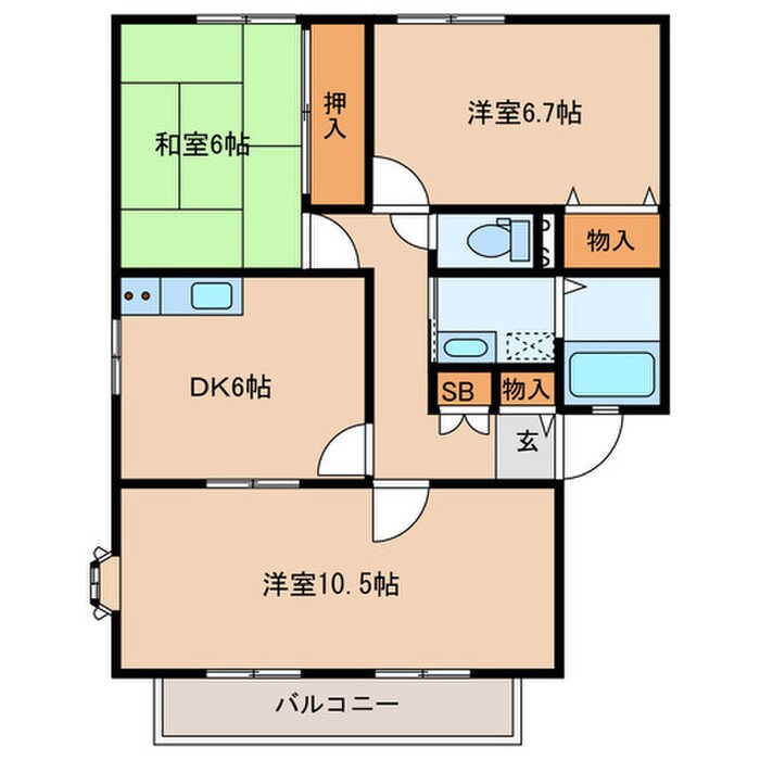 ウィンディア日の里の物件間取画像