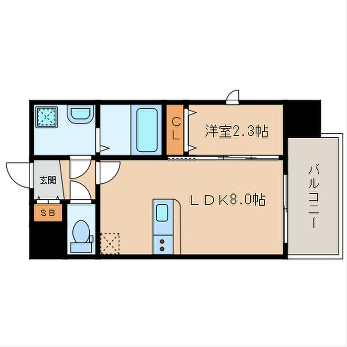 アスシード大手門の物件間取画像