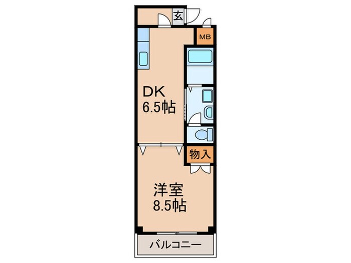 メディアハウスキャビンの物件間取画像