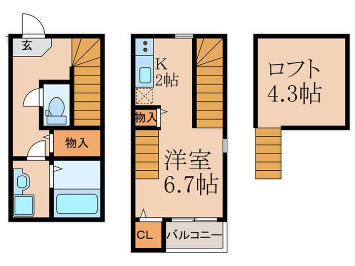 adagio板付の物件間取画像