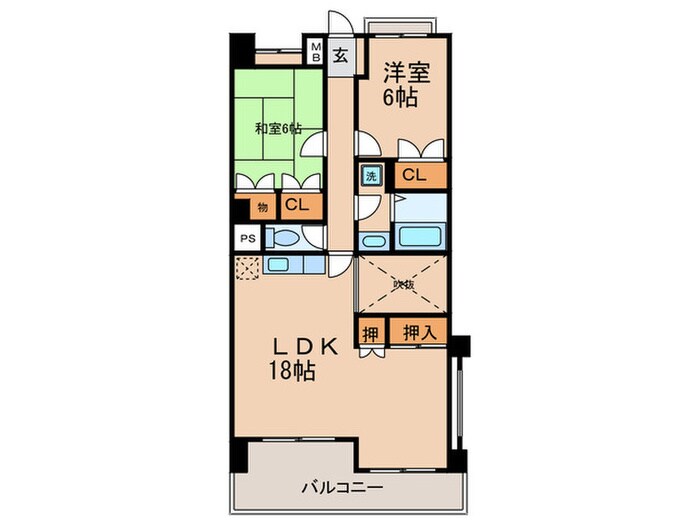 グラメゾン那珂川の物件間取画像