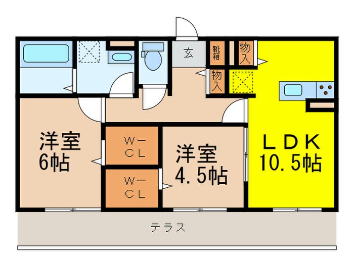 D-room ＫＯＴＯＢＵＫＩの物件間取画像