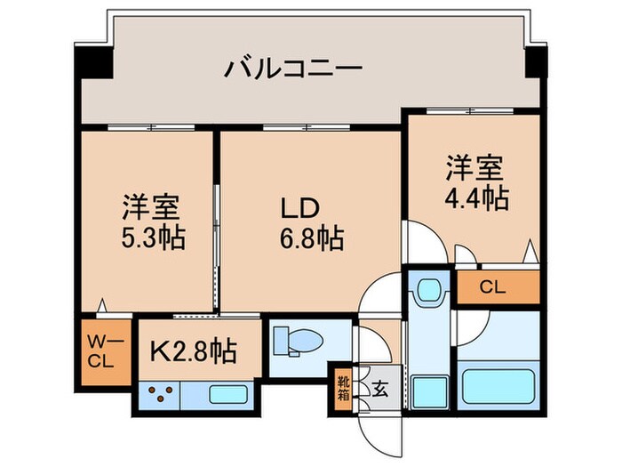 Quintet　Minami　Fukuokaの物件間取画像