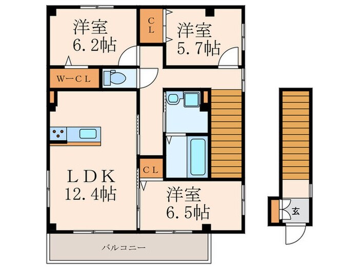 アヴェニュー到津の物件間取画像