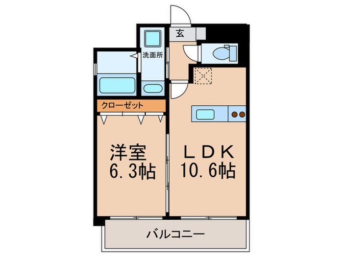 ル・プランタン博多の物件間取画像