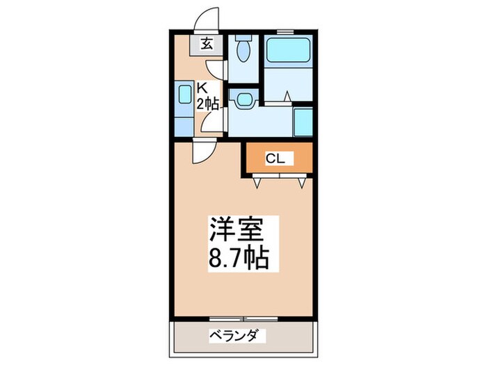 クレフラスト二日市北Ｂの物件間取画像