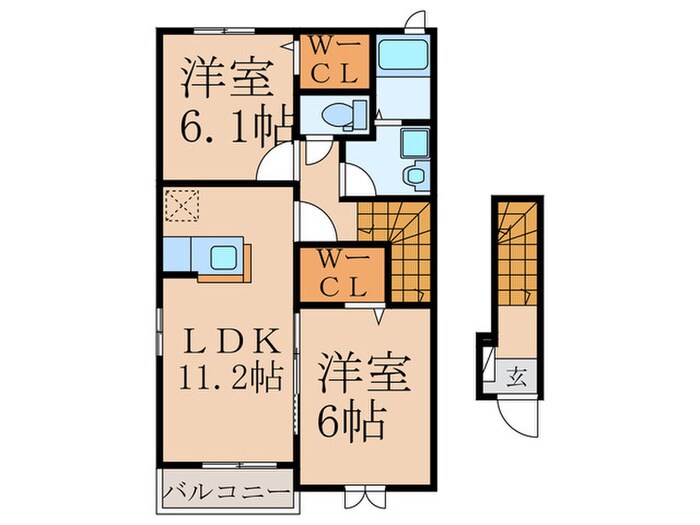 レジデンス　プラム　２の物件間取画像