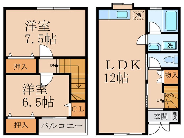 グロリアス１１Ａ棟の物件間取画像