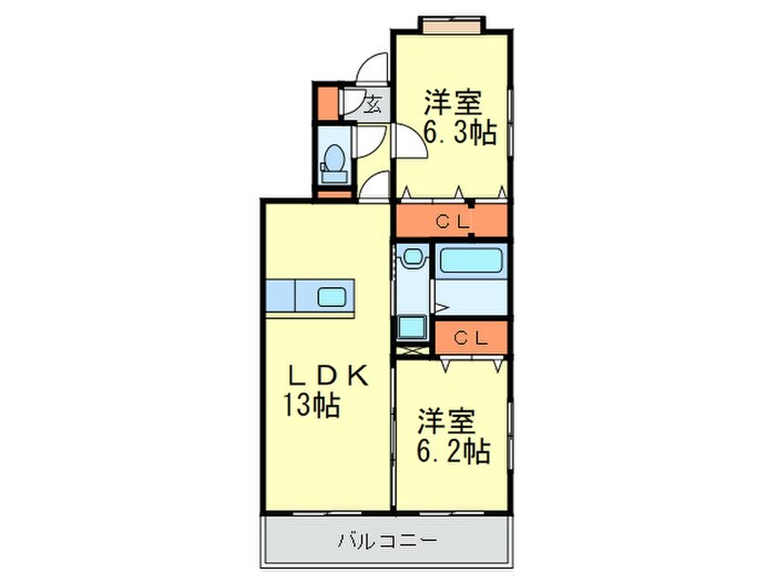 ステラ藤の物件間取画像