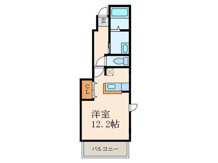 メゾン若園Ａの物件間取画像