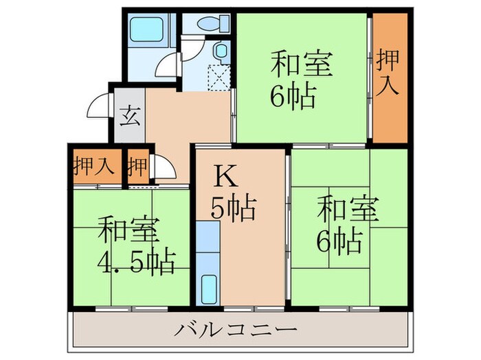 大内田ビルＮo.１の物件間取画像