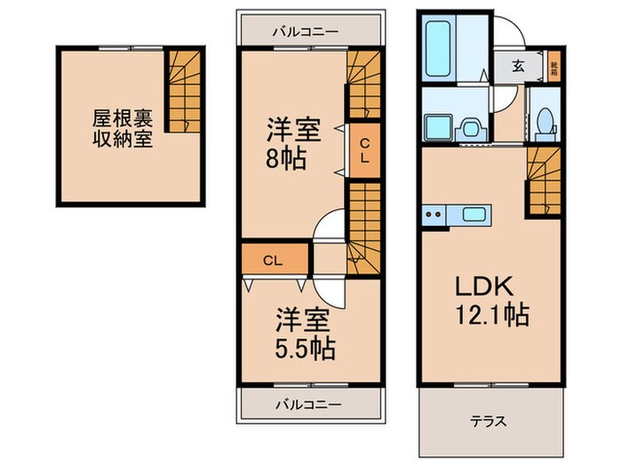 グレイス高三潴の物件間取画像