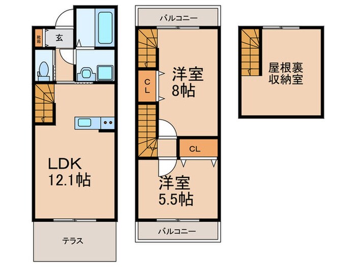 グレイス高三潴の物件間取画像