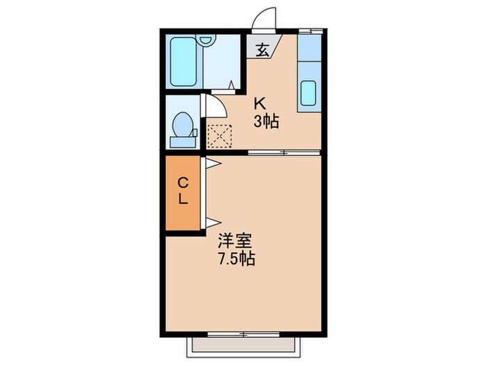 グリーンハイツ（清水）の物件間取画像