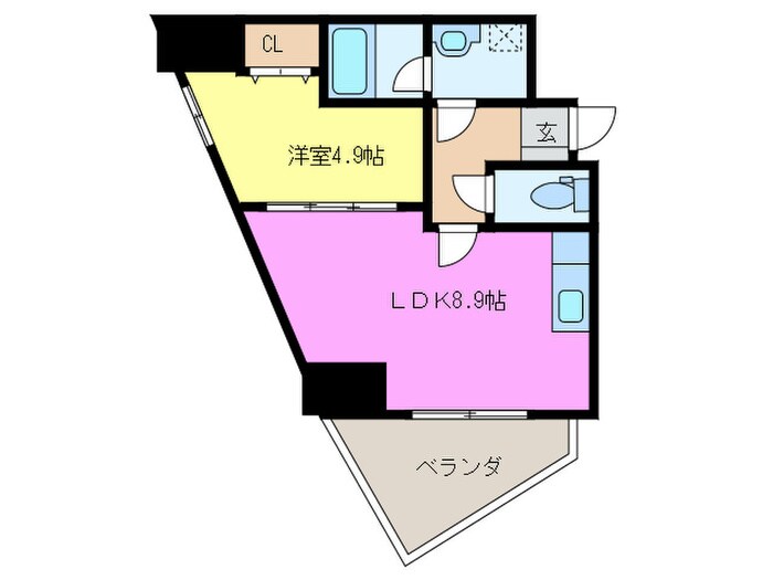 オールセインツの物件間取画像