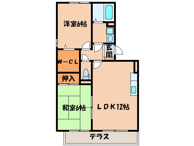 マーサリベールⅡの物件間取画像