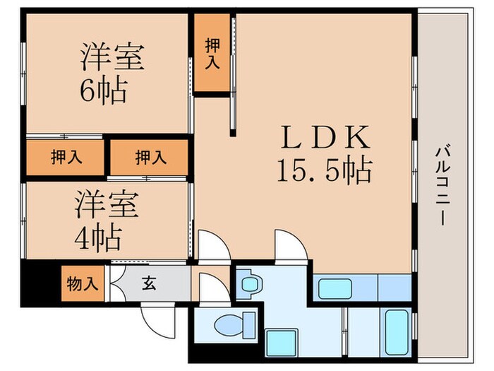 サルヴァトーレ本城Ⅱの物件間取画像