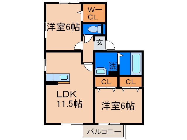 ボヌ－ル樹の物件間取画像