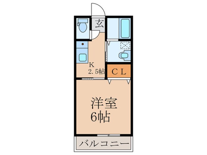 ライフステージ徳前　Ａ棟の物件間取画像