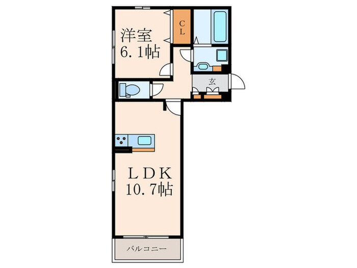 D-ROOM今町の物件間取画像