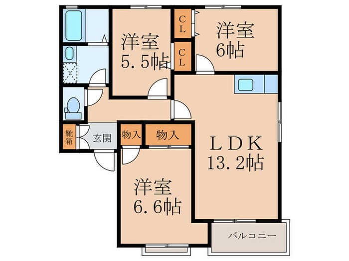 アヴェニールせいわ Ｃ棟の物件間取画像