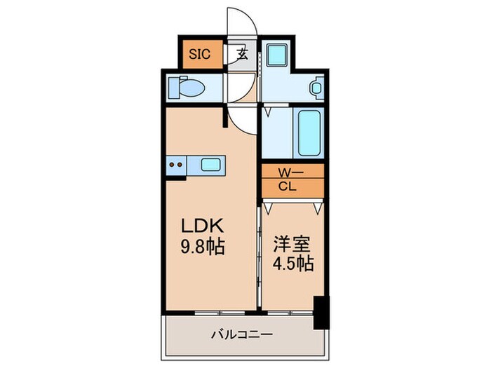 S-RESIDENCE中呉服の物件間取画像