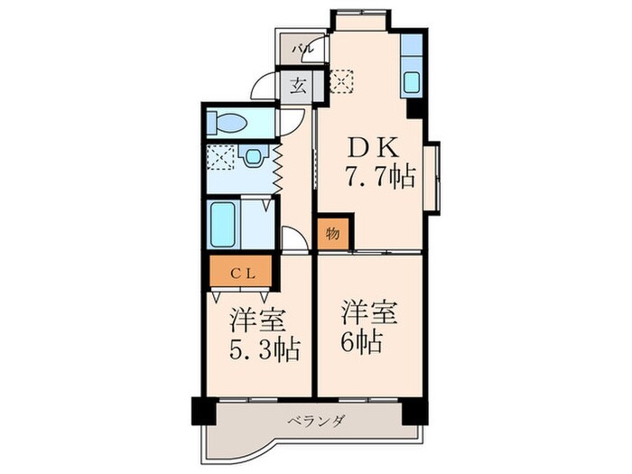 レジデンスあずまⅡの物件間取画像