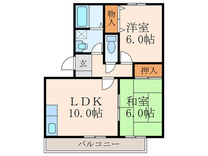 グローリー中村の物件間取画像