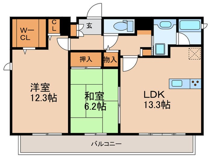 J-PLACE天神東の物件間取画像