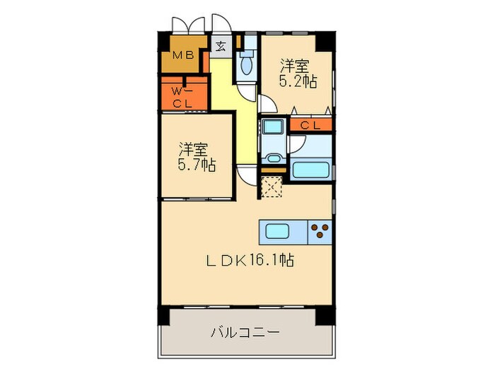 物件間取画像