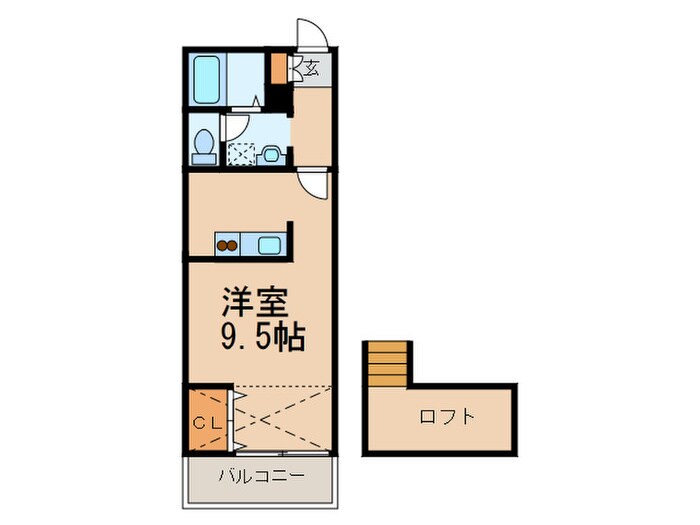 イーストスプリームⅢＢの物件間取画像
