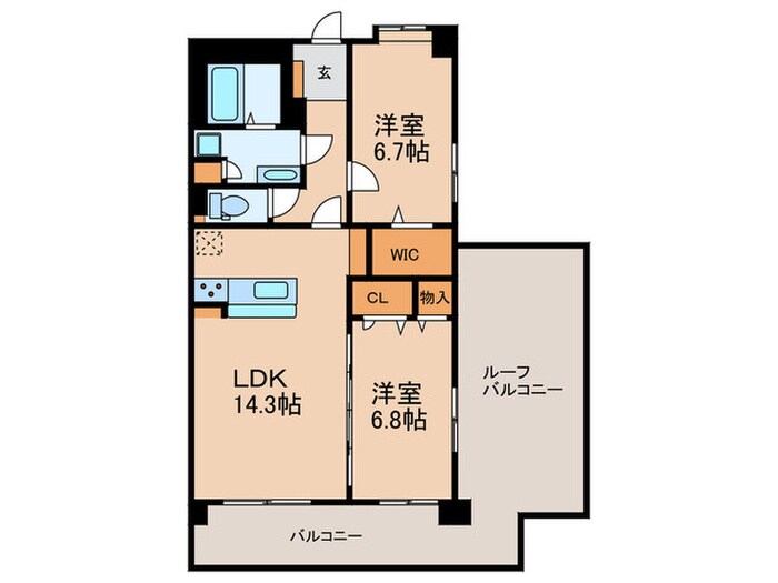 エスポワールの物件間取画像