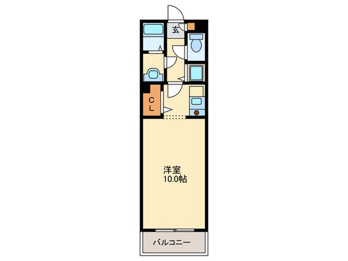 ドミ－ル県庁前の物件間取画像