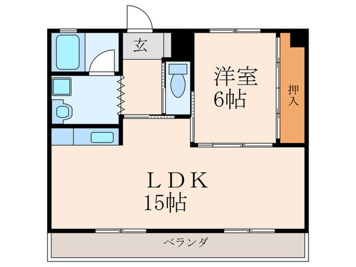 メゾ－ンイワタテⅡの物件間取画像