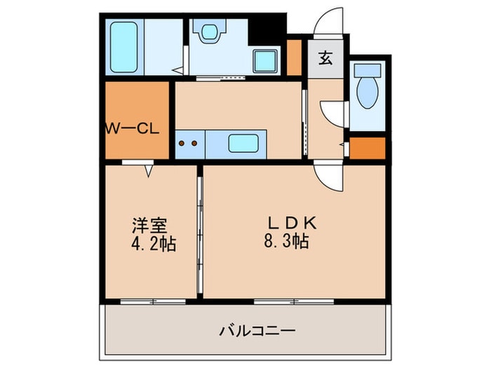 リンデン東薬院の物件間取画像